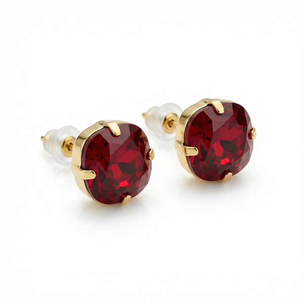 Серьги "Глубокий гранат"