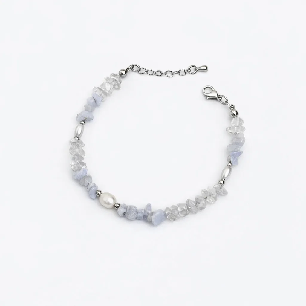 Браслет "Голубой агат"