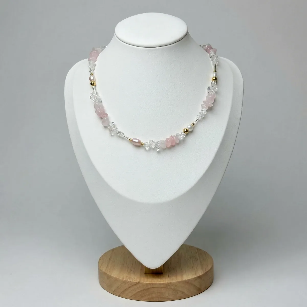 Чокер "Розовый кварц"