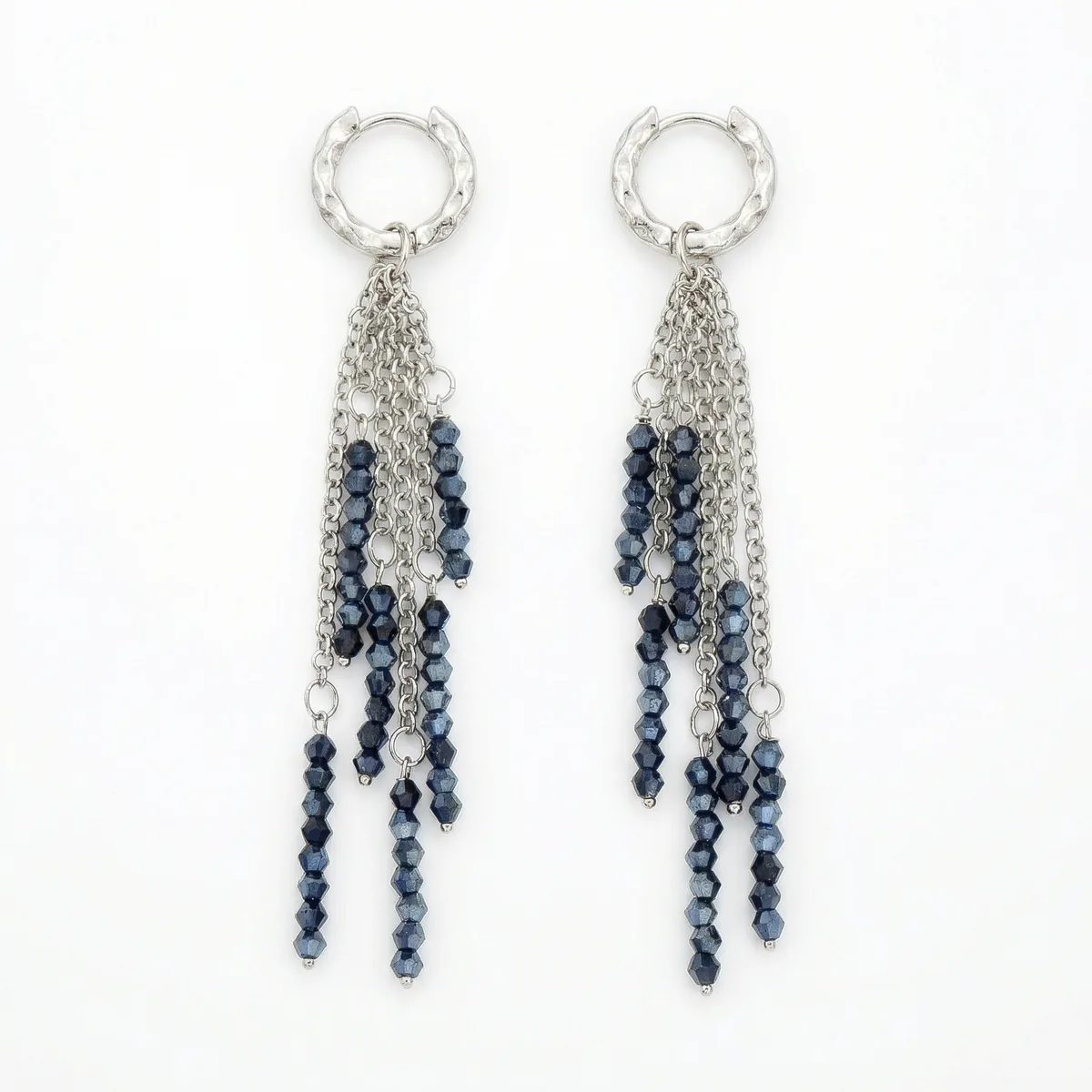 Серьги «Тёмно‑синие»